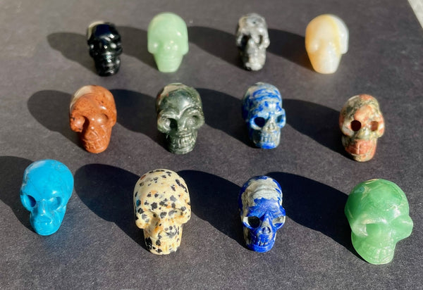 Small Crystal Skull Carving