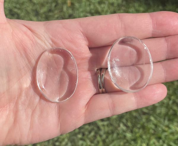 Clear Quartz Grade A Worry Stone