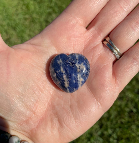 Sodalite Crystal Heart