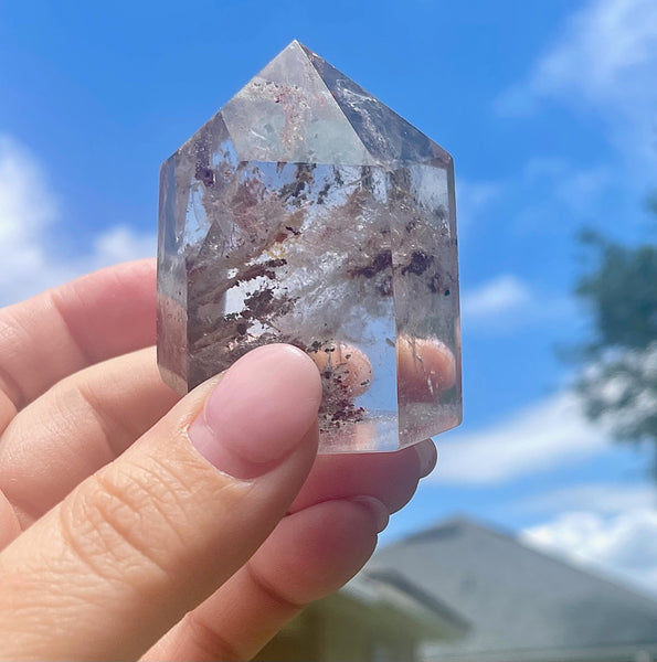 Garden Quartz Lodolite Tower E
