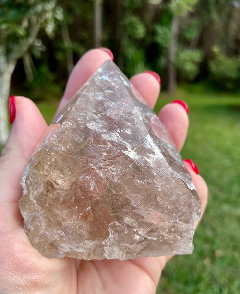 Smoky Quartz Crystal Polished Point