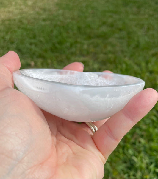 Selenite Heart Shaped Bowl