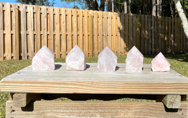 Rose Quartz Crystal Polished Point