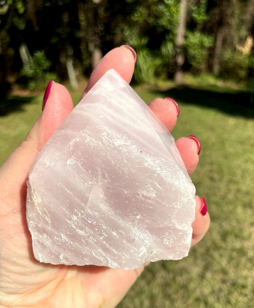 Rose Quartz Crystal Polished Point