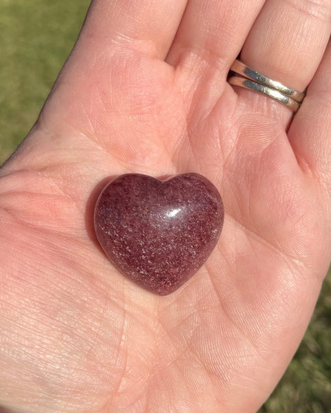 Red Aventurine Crystal Heart