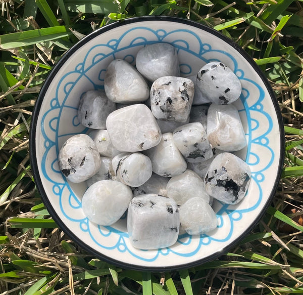 Rainbow Moonstone Tumbled Crystals