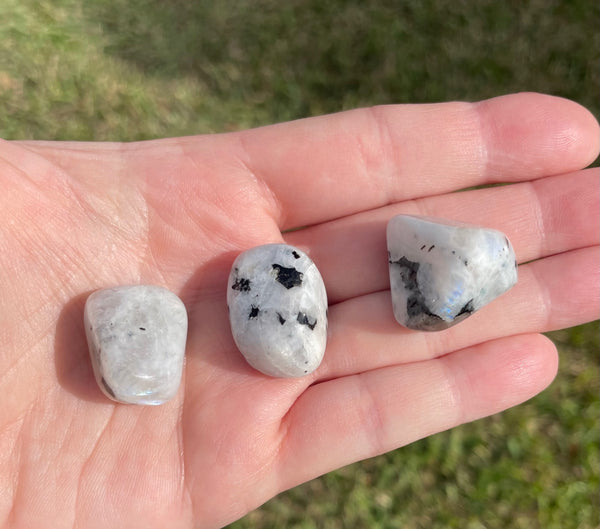 Rainbow Moonstone Tumbled Crystals