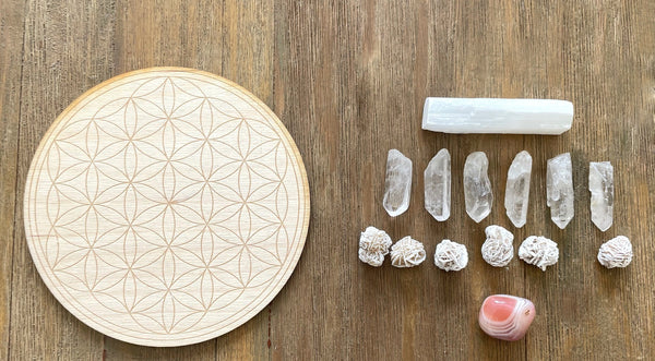 Inner Child Work Healing Comfort Crystal Grid Kit