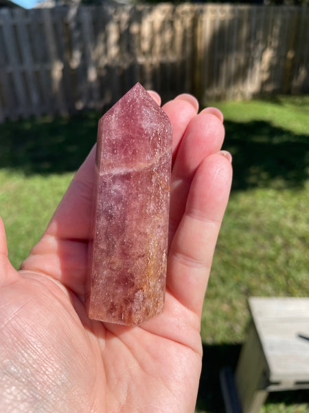 Red Aventurine Crystal Tower