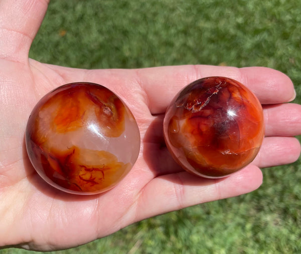 Carnelian Palm Stone A Grade