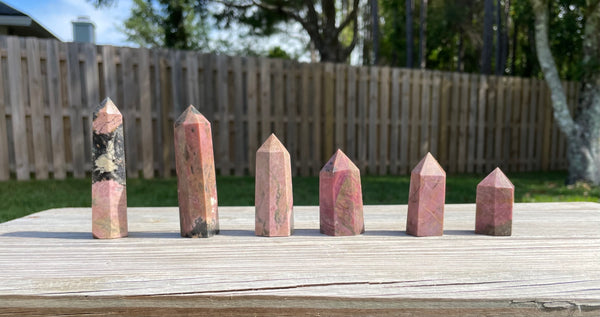 Rhodonite Crystal Tower