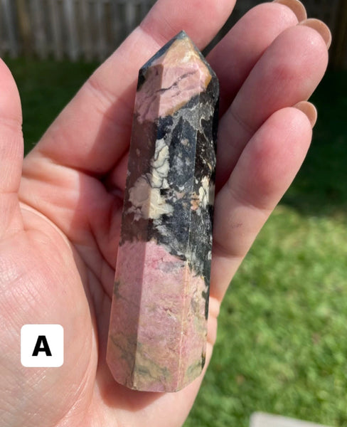 Rhodonite Crystal Tower