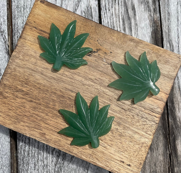 Canna Leaf Crystal Carving