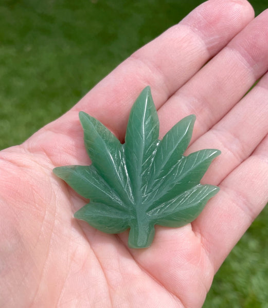 Canna Leaf Crystal Carving