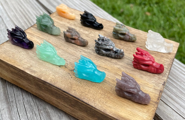 Dragon Skull Crystal Carving