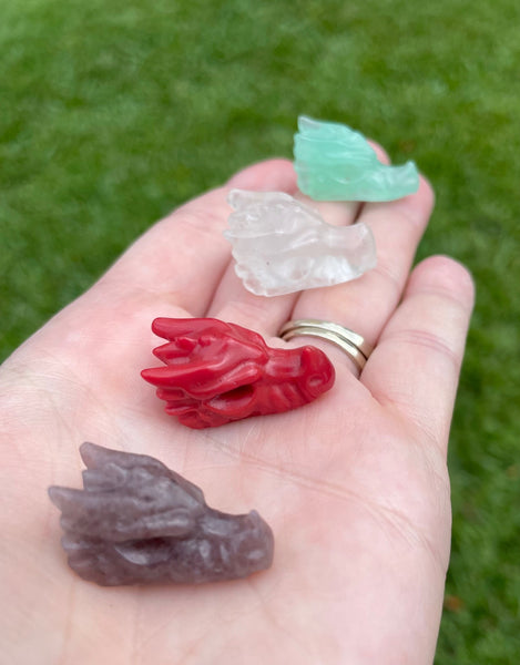 Dragon Skull Crystal Carving