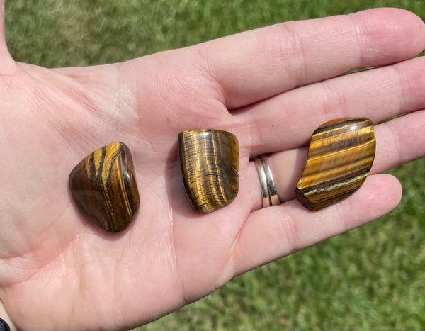 Gold Tiger's Eye Tumbled Crystal