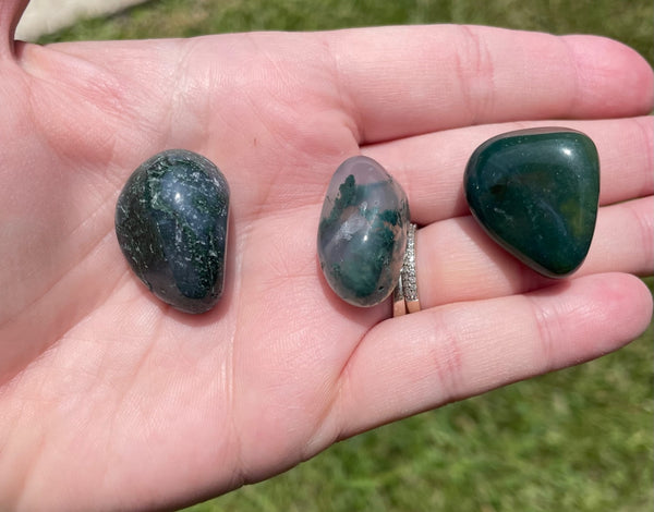 Tumbled Moss Agate Crystals