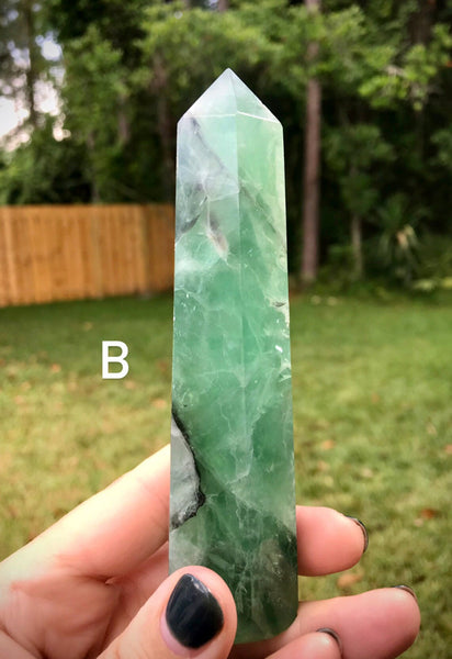 Large Fluorite Crystal Generator Tower