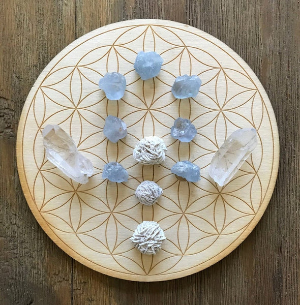 Happy Peaceful Home Ancestor Connection Crystal Grid Kit
