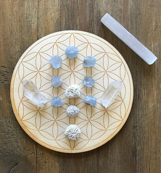 Happy Peaceful Home Ancestor Connection Crystal Grid Kit