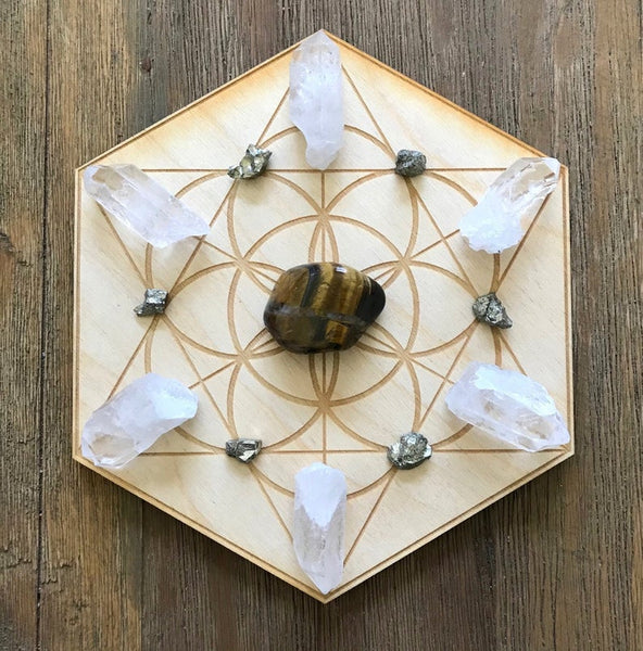 Manifestation and Protection Crystal Grid Kit