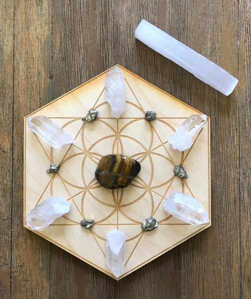 Manifestation and Protection Crystal Grid Kit