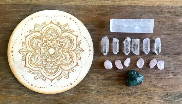 Love Communication Healing Crystal Grid Kit