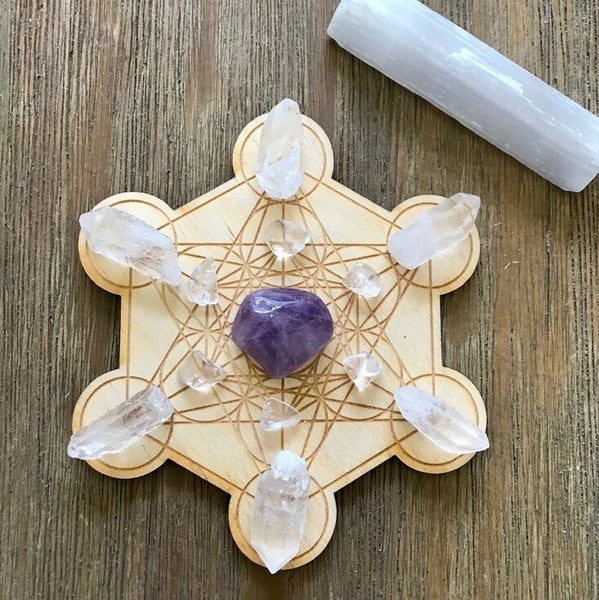 Third Eye Chakra MINI Crystal Grid Kit