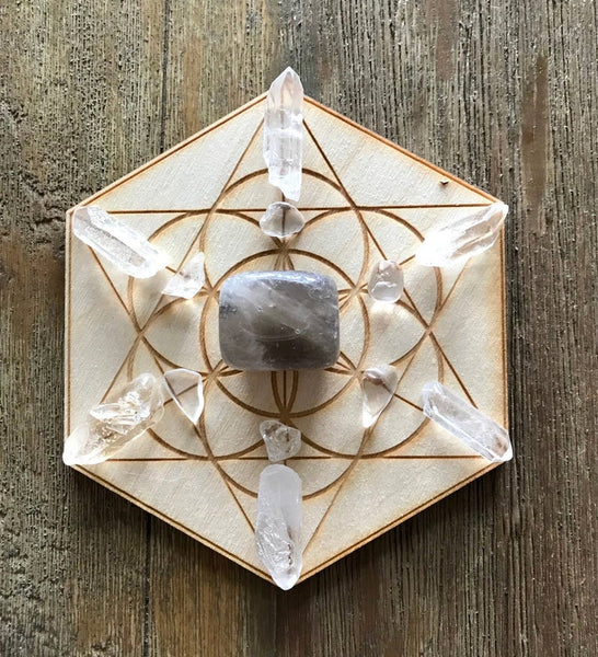 Root Chakra Chakra MINI Crystal Grid Kit