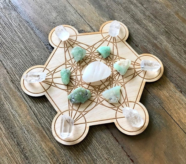 Spiritual Cleansing Healing Crystal Grid Kit