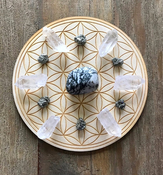 Mother Earth Connection Grounding Abundance Crystal Grid Kit