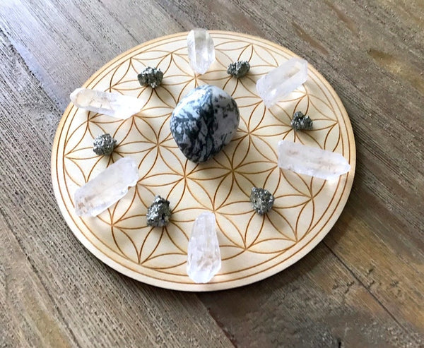 Mother Earth Connection Grounding Abundance Crystal Grid Kit