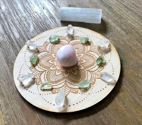 Heart Healing and Peace Crystal Grid Kit