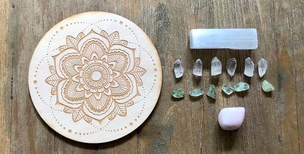 Heart Healing and Peace Crystal Grid Kit