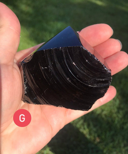 Black Obsidian Polished Point