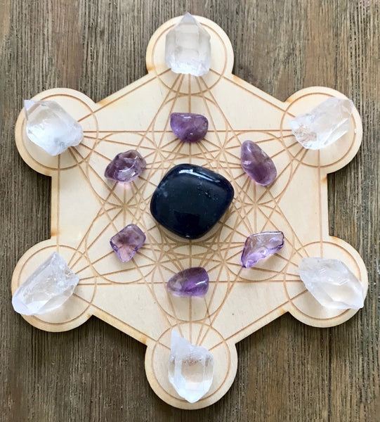 Vision Intuition Strength Crystal Grid Kit