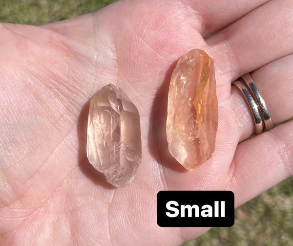 Tangerine Lemurian Crystal Point