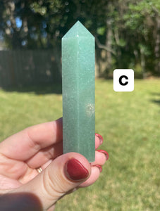 Green Aventurine Crystal Tower