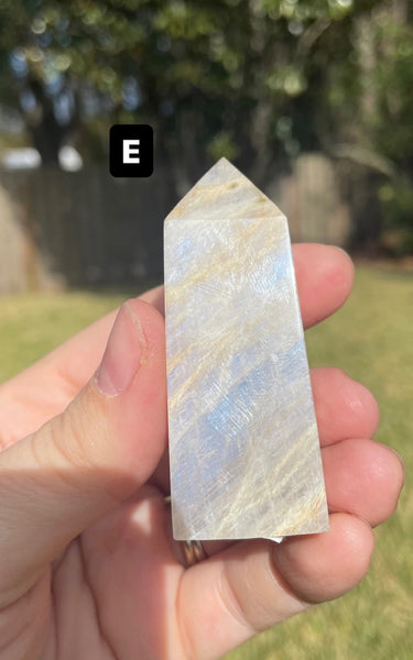 Moonstone Blue Flash Obelisk