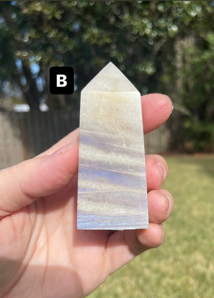 Moonstone Blue Flash Obelisk