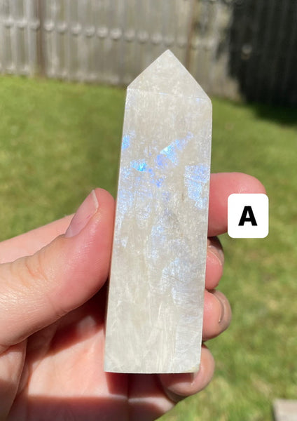 Moonstone Blue Flash Obelisk