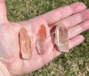 Tangerine Lemurian Crystal Point