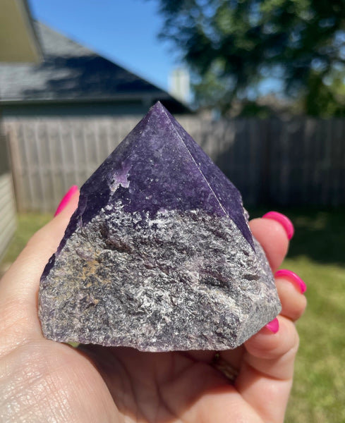 Lepidolite Crystal Polished Point