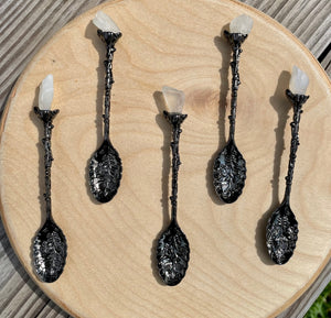 Raw Moonstone Witchy Spoon