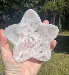 Selenite Star Shaped Bowl