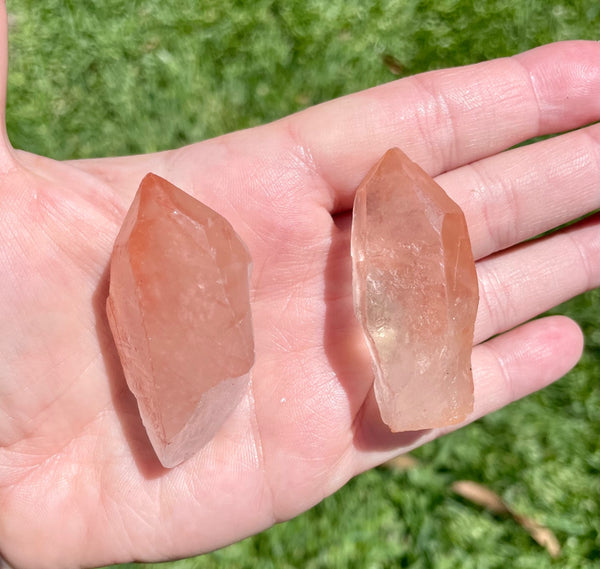 Tangerine Lemurian Crystal Point