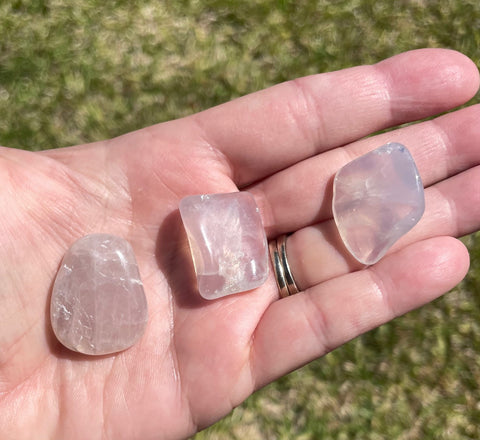 Blue Rose Quartz Tumbles