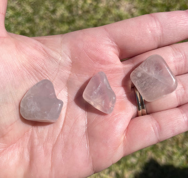 Blue Rose Quartz Tumbles