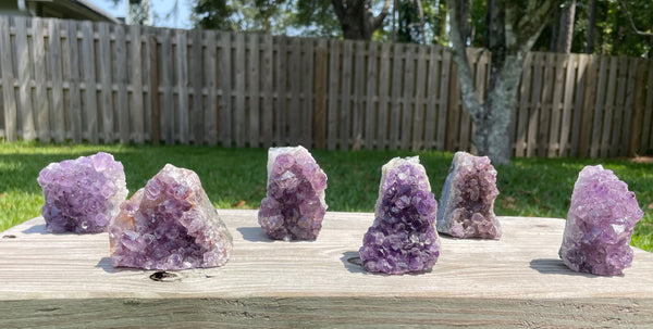 Amethyst Cluster Standing Flat Base A Quality